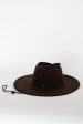 Indi Blanket Stitch Cowboy Hat Brown Online Sale