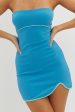 Major Headlines Strapless Mini Dress Blue Sale