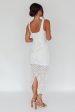 Milano Crochet Lace Midi Dress White Online Hot Sale