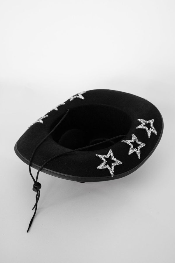 Bobby Rhinestone Star Cowboy Hat Black Online Sale