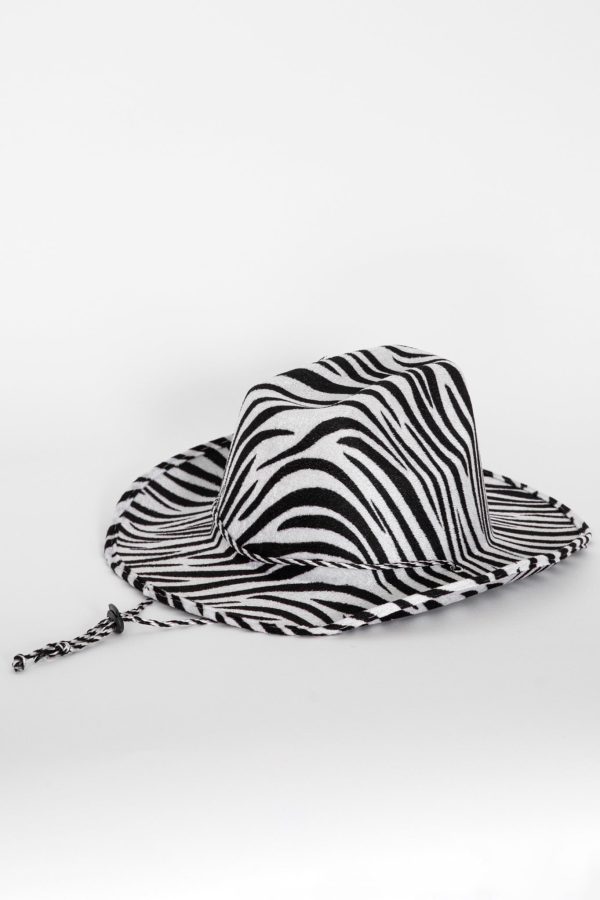 Zebra Print Cowboy Hat Online Hot Sale