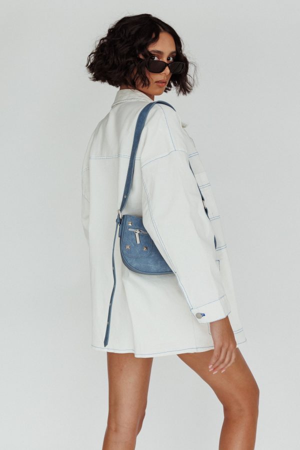 Back Row Oversized Pocket Jacket White Hot on Sale