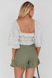 You Got It Tied Ruffle Skort Olive For Discount