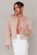 London Day Faux Fur Jacket Blush Cheap