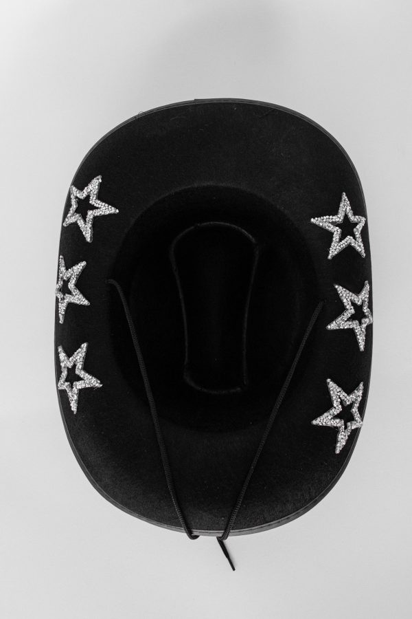 Bobby Rhinestone Star Cowboy Hat Black Online Sale