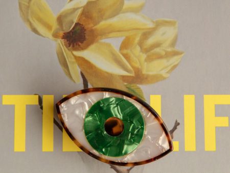 Eyes On You Hair Clip Green Discount