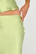 Rose Garden Satin Maxi Skirt Lime Cheap