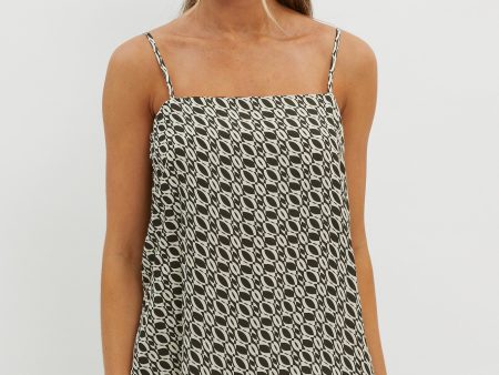 Avenue Longline Top Print Solna Online Sale