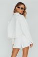 Fair Game Button-Up Jacket White on Sale