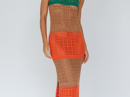 Wild Thing Crochet Maxi Dress Green Online Hot Sale