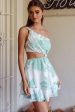 Olli One-Shoulder Cut-Out Dress Print Sage Supply