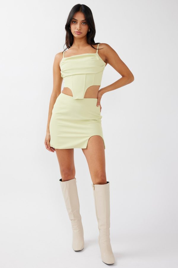 Annika Mini Skirt Pistachio For Discount