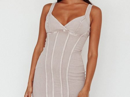 Altitude Piping Trim Mini Dress Ivory on Sale