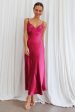 Infinity Pintuck Bust Midi Dress Fuchsia Sale