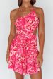 Destination Open Back Mini Dress Floral Pink Online now