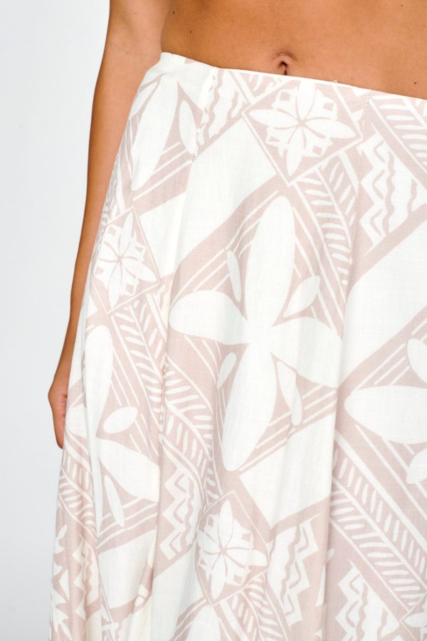 Sought After Maxi Skirt Print Latte Online Sale