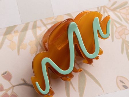 Cloudy Hair Clip Caramel Hot on Sale