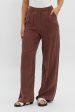 Dodie Straight Leg Trouser Pants Choco For Cheap