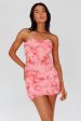 Charmer Floral Embellished Mini Dress Pink Discount