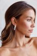 Zircon Leaves Tassel Drop Earrings Silver Fashion