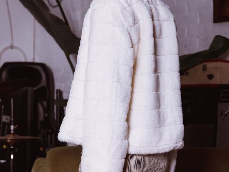 Montana Faux Fur Jacket White Fashion