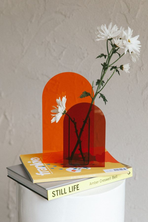 Adira Arch Shape Flower Vase Orange Discount