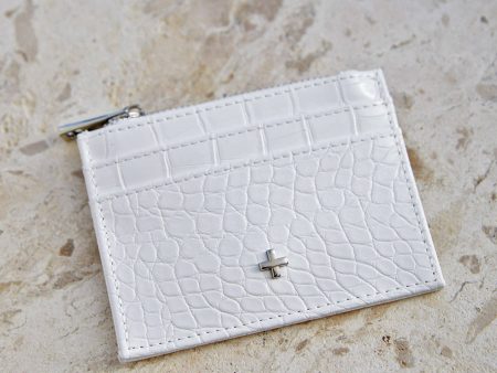 Peta And Jain Raya Embossed Card Holder White Online Sale