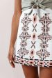 Victoire Tribal Print Skirt White Discount