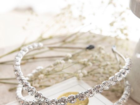 Silver Screen Rhinestone Headband Silver Online