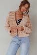 Montana Faux Fur Jacket Camel For Discount