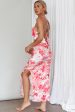 You re My Sunshine Tie-Up Back Midi Dress Pink For Discount