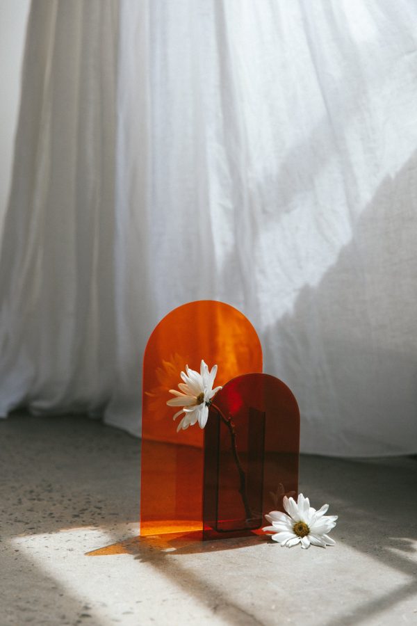 Adira Arch Shape Flower Vase Orange Discount