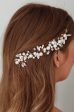 Artemis Pearl & Crystal Hair Pin Gold Fashion