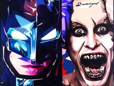 Batman Ver.3 Vs Damaged Pop Art (10X10) For Sale