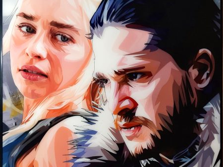 Pop-Art: Jon Snow & Daenerys Targaryen (26Cm X 26 Cm) Online