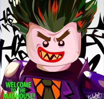 Joker LEGO Pop Art 10X10 For Discount