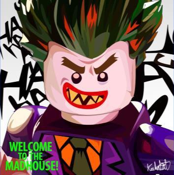 Joker LEGO Pop Art 10X10 For Discount