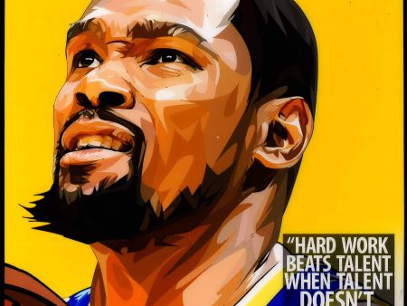 Kevin Durant: Hard Work Beats Talent Pop Art (10X10) For Discount