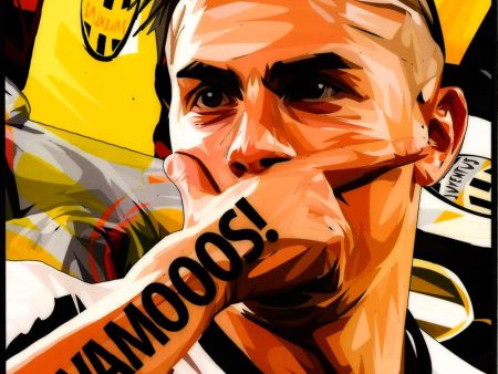 Vamooos! Dybala Pop Art (10X10) Online Hot Sale