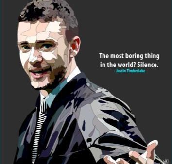 Justin Timberlake: The Most Boring Thing Pop Art (10X10) Discount