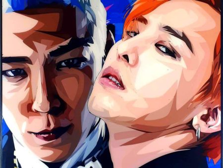 G Dragon & T.O.P Pop Art (10X10) Fashion